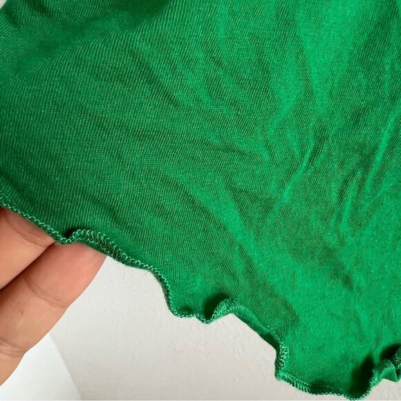 San Lorenzo Green Cold Shoulder Summer Cover Up 100% Cotton Medium - Picture 3 of 8